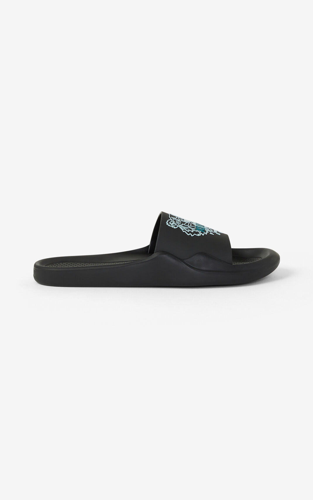 Mules Kenzo Pool Tiger Homme Noir | KNVG-71594